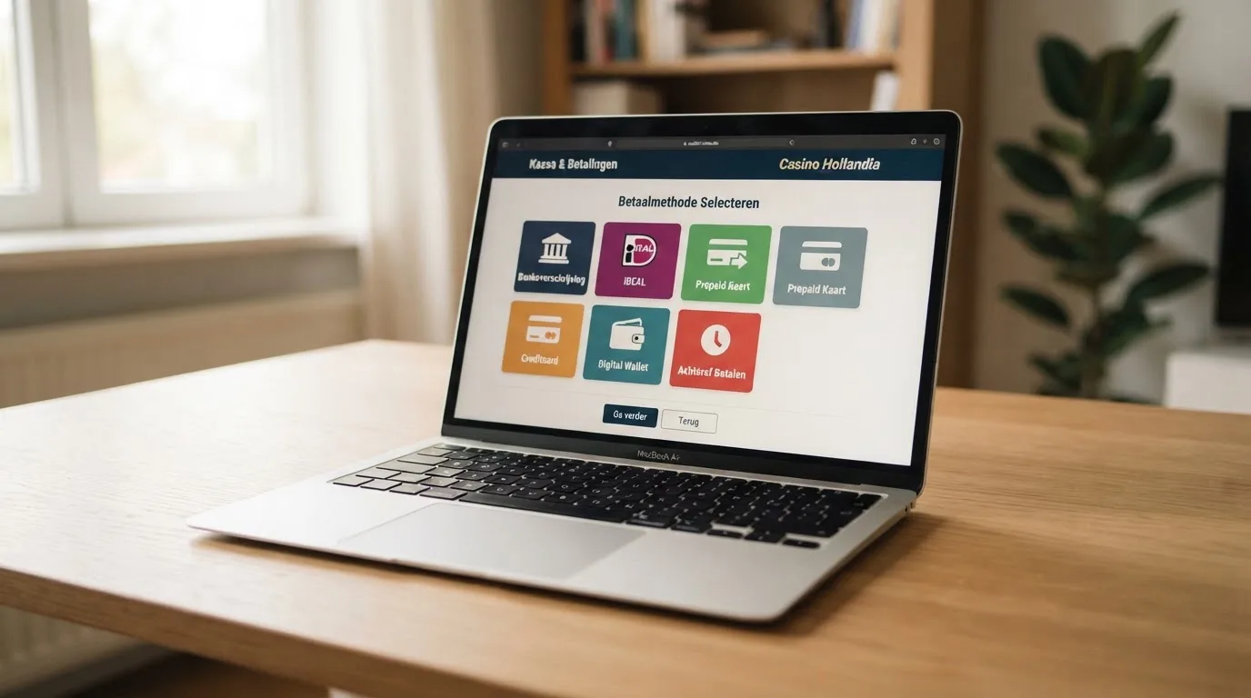 Een rij betaallogo's — iDEAL, Trustly, Paysafecard — op een betaalpagina