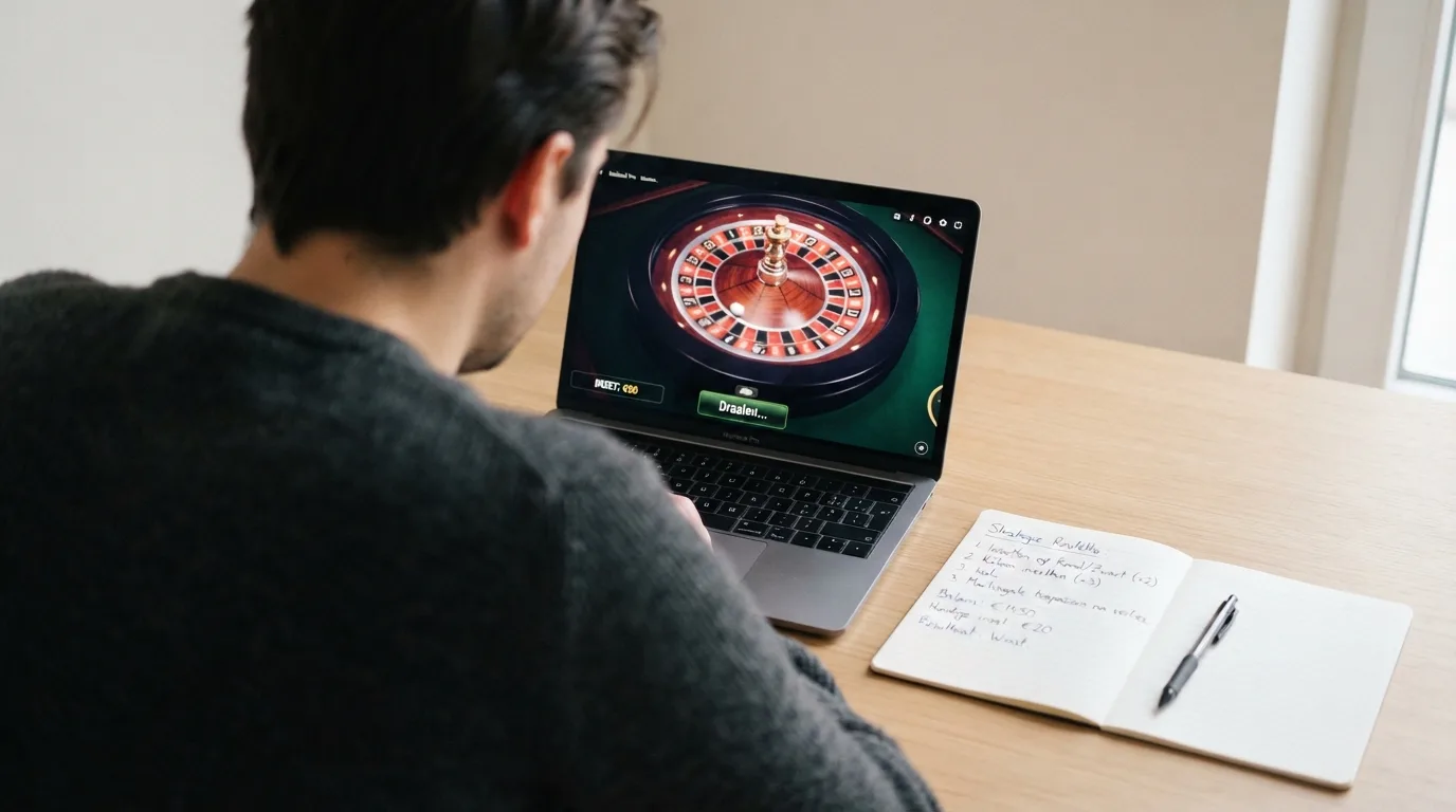 Een vergelijkingstabel van tien online casino's op een scherm, met bonusbedragen en vergunningsdatums