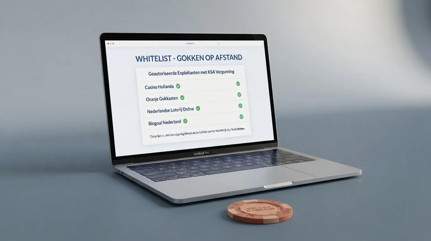 De witte lijst van vergunde Belgische online casino's op gamingcommission.be