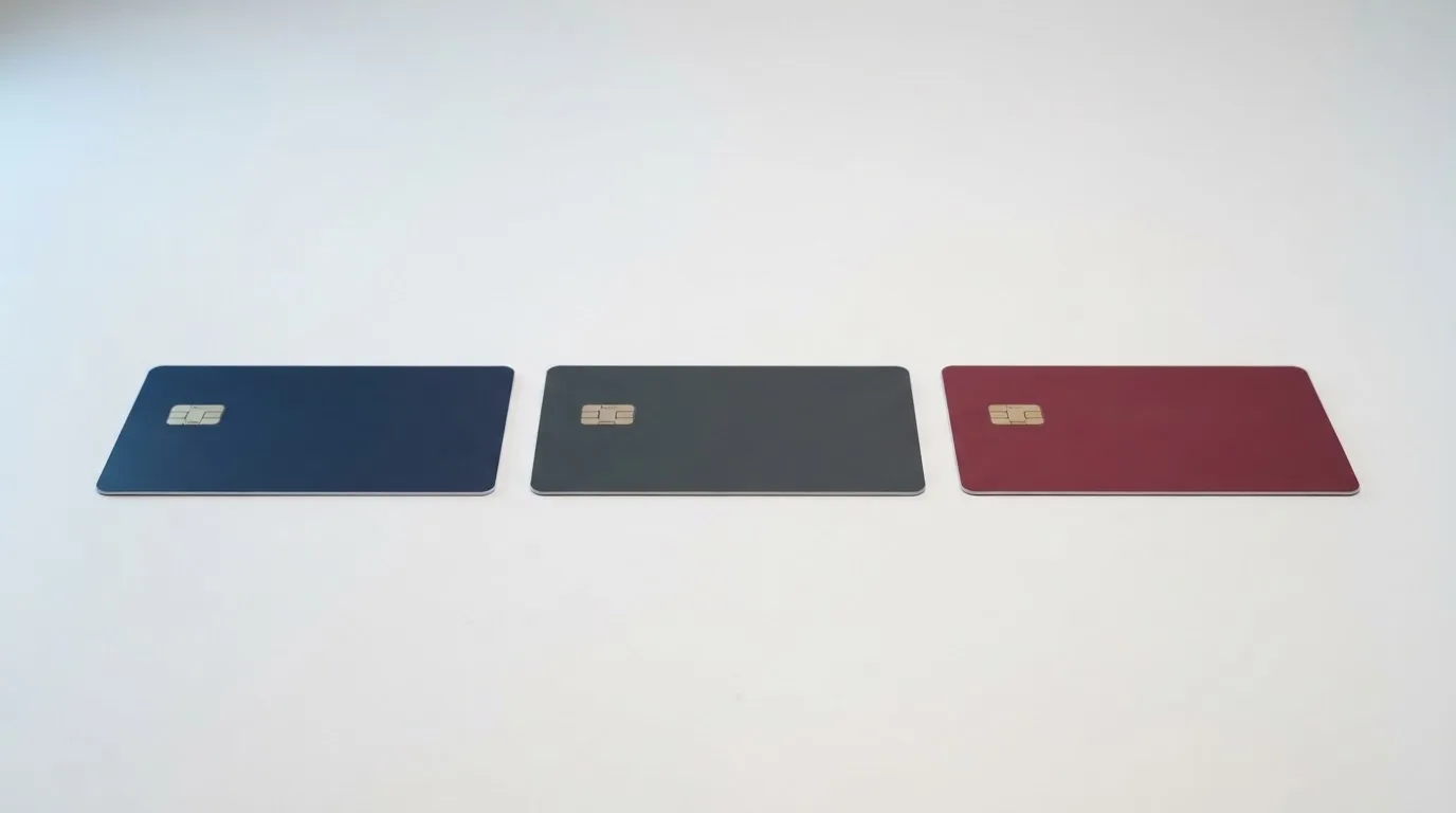 Drie betaalkaarten naast elkaar: een debit-, een credit- en een prepaid-Mastercard