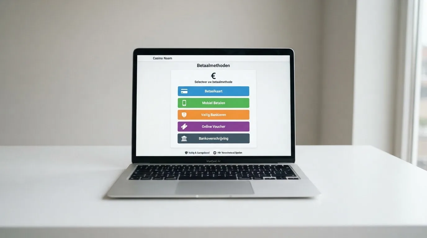De betaalmethoden-lijst van een Nederlands casino toont iDEAL, PayPal, Trustly en Paysafecard.