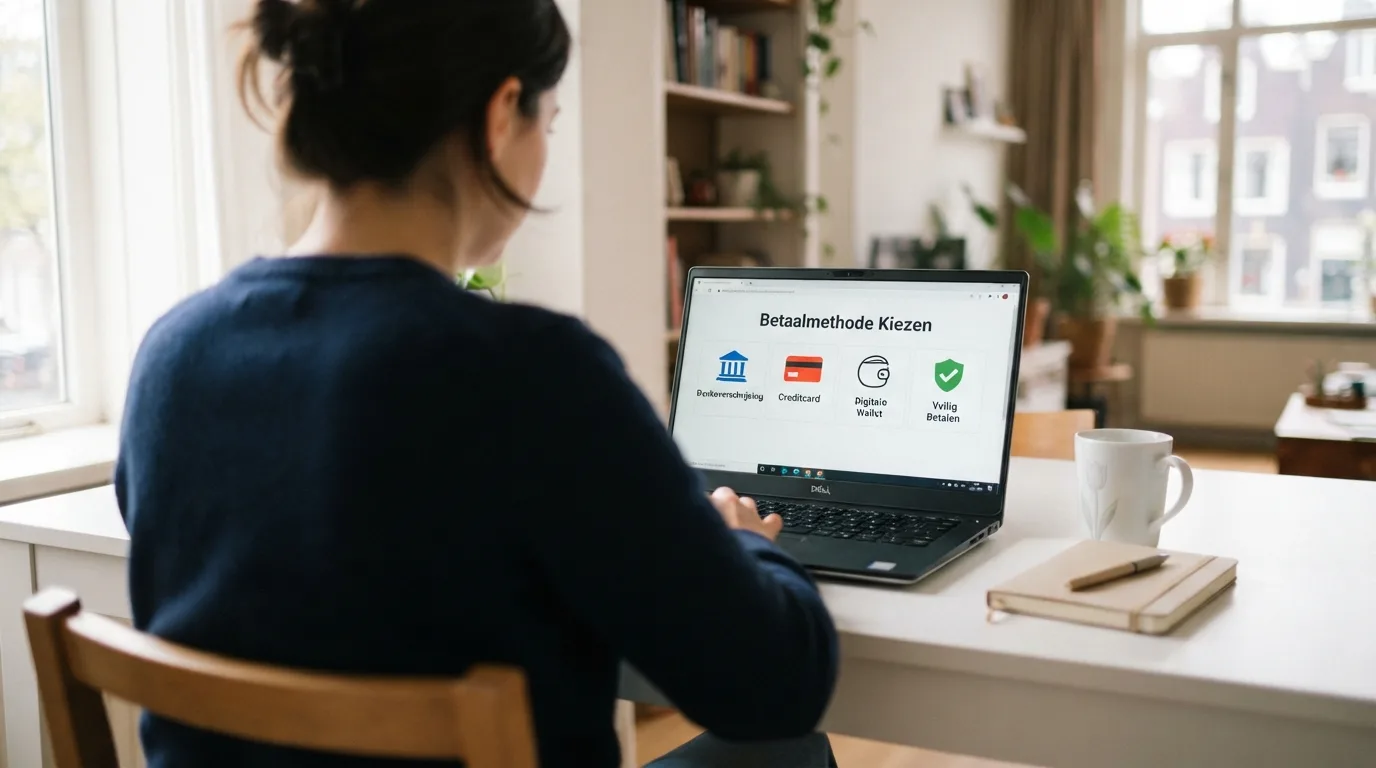 Vergelijkingstabel met tien rijen waarop casino's en betaalmethoden als iDEAL, Trustly en creditcard staan