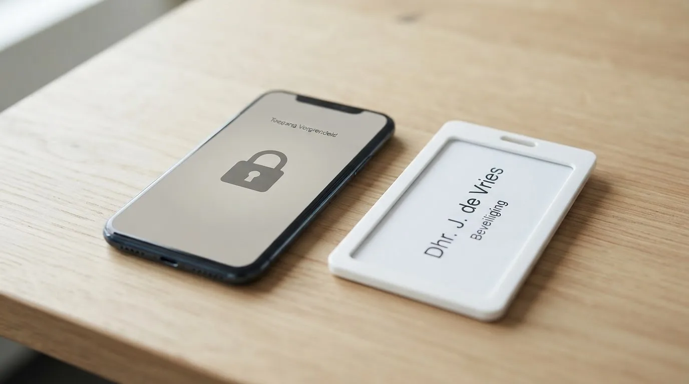 Het logo van de Kansspelautoriteit naast een Apple Pay-scherm met een slot